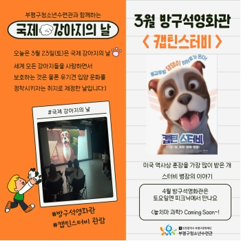 방구석영화관-강아지의날<캡틴스터비> 이미지