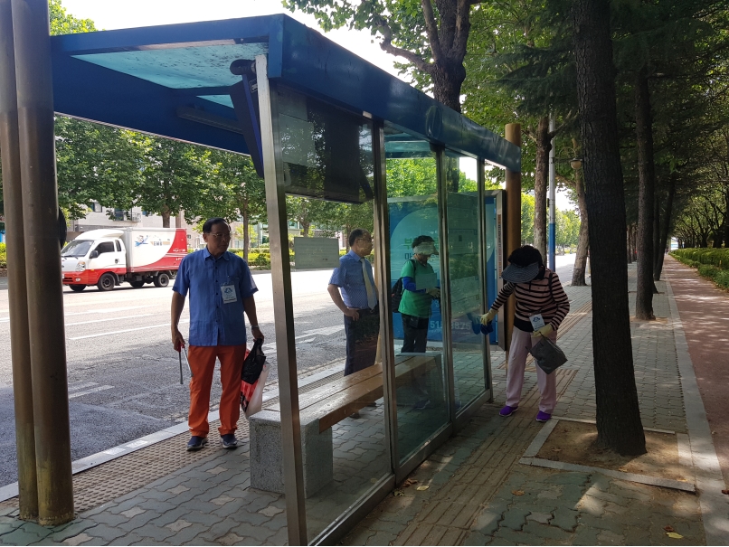 2019년 정류장지킴이 7월 활동사진(4조, 7조)의 2번째 이미지