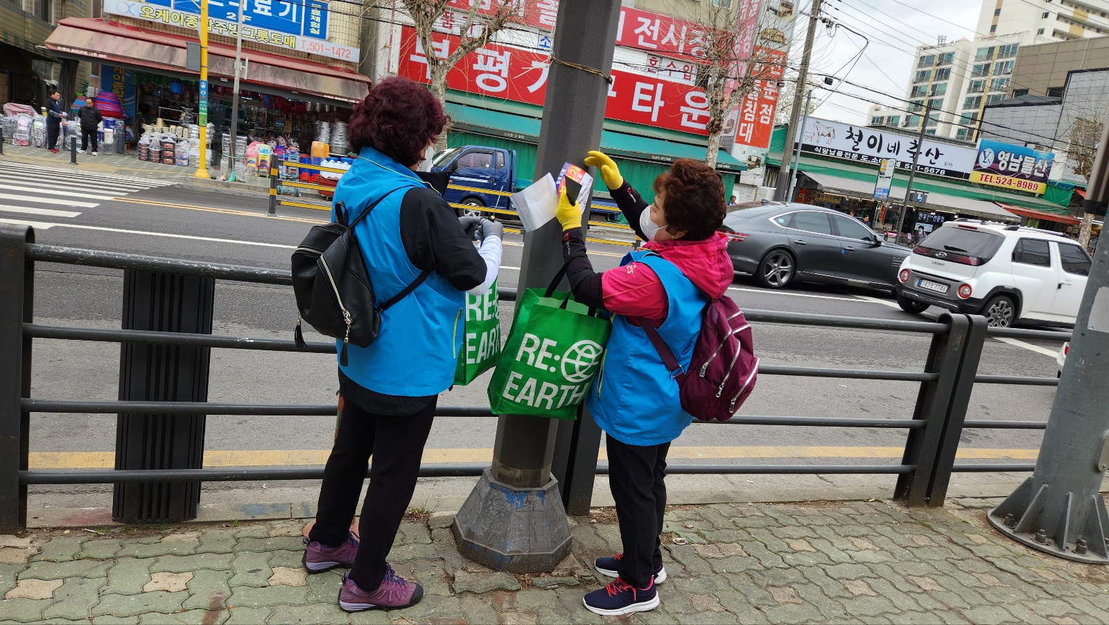 불법광고물제거사업 6월 활동 모니터링 이미지