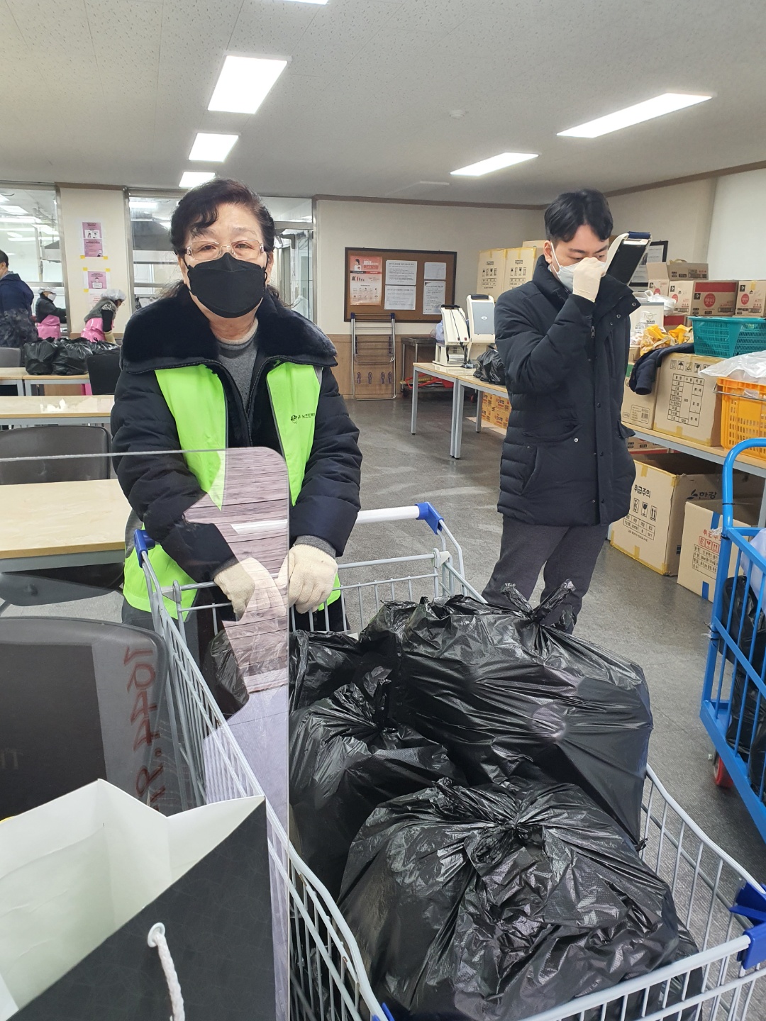2021년 2월 노인급식지원도우미 삼산조,갈산조 모니터링 이미지