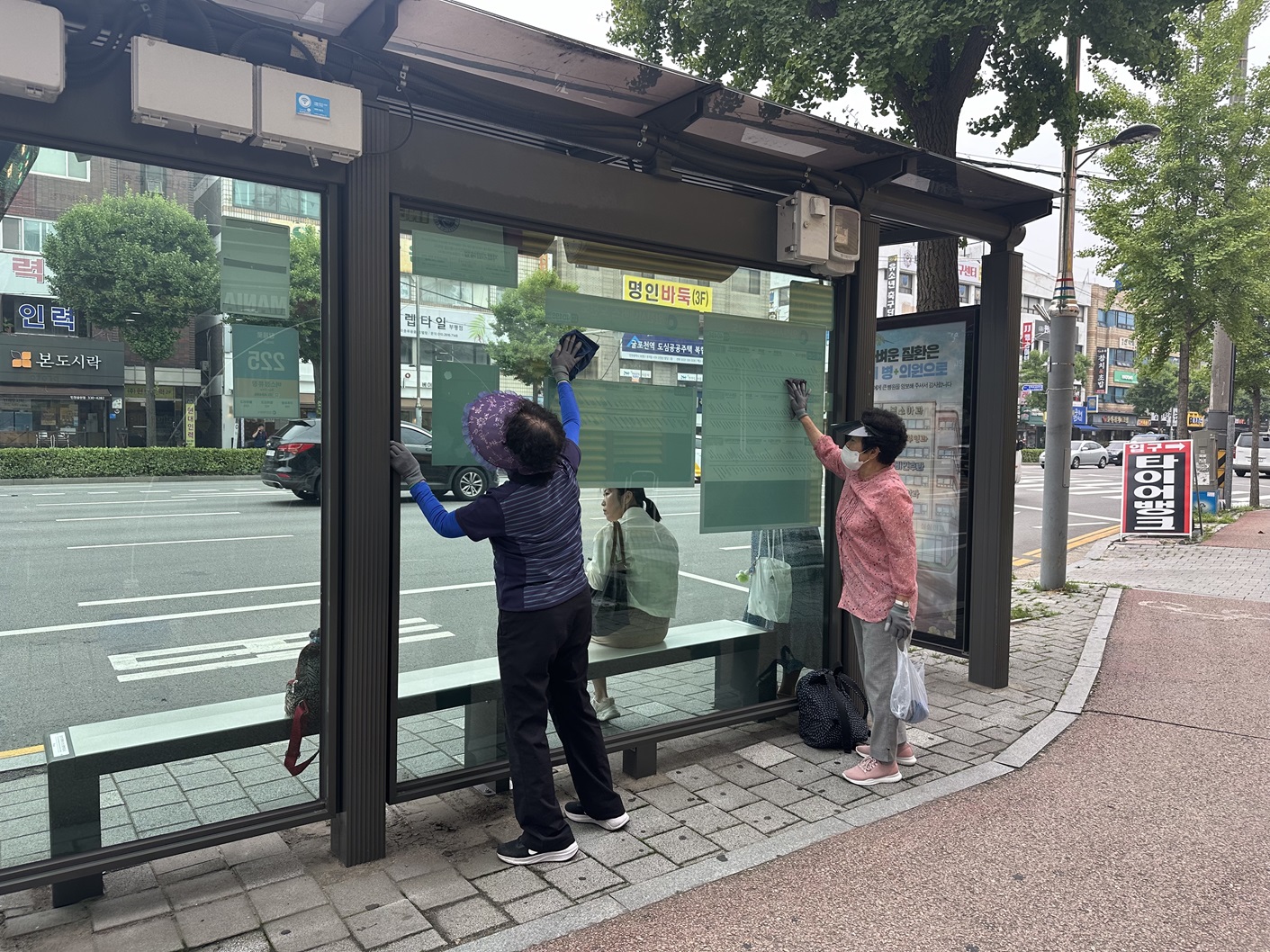 정류장지킴이 7월 모니터링 이미지