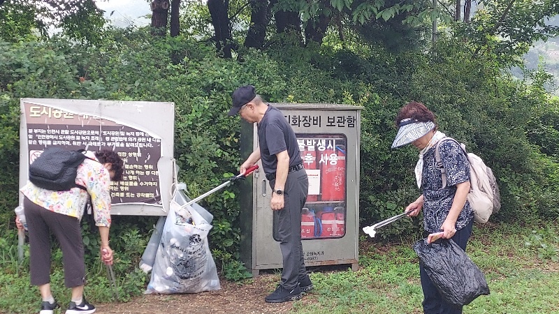 둘레길클린걷기사업 8월 모니터링 이미지