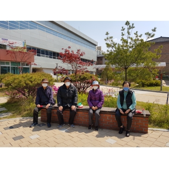 2020년 4월 정류장지킴이 활동사진(1조, 6조) 이미지
