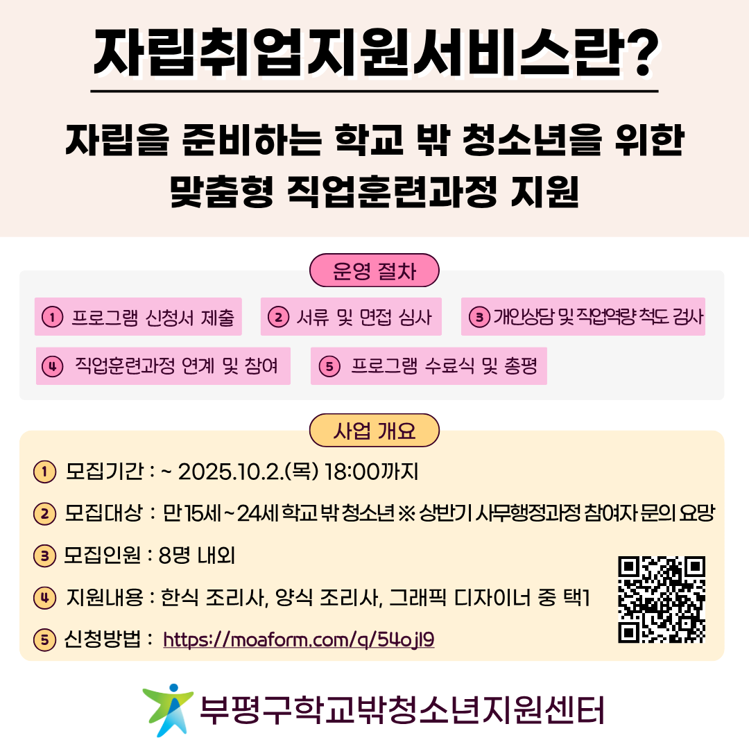 자립취업지원서비스 마주JOBGO(조리사, 그래픽디자이너)의 2번째 이미지