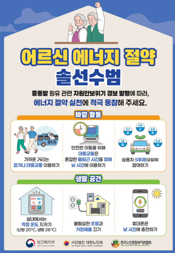 어르신 에너지 절약 캠페인 안내의 1번째 이미지