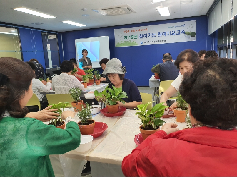 인천농업기술센터 원예치료교육 진행의 3번째 이미지