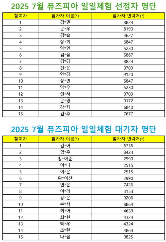 [선정안내]2025 퓨즈피아 7월 일일체험활동 '비누 받침대 만들기' 선정자 안내의 1번째 이미지