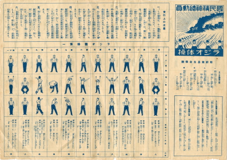 라디오(ラジオ) 체조(体操) 도해 이미지